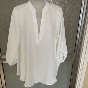 VOXX  New York white blouse, size L